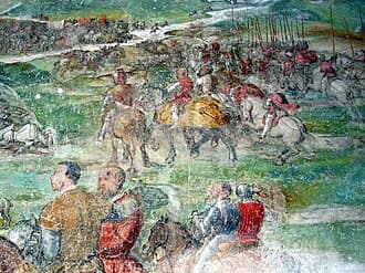 The Battle of Molinella: The first battle in Italy in which firearms are used extensively.