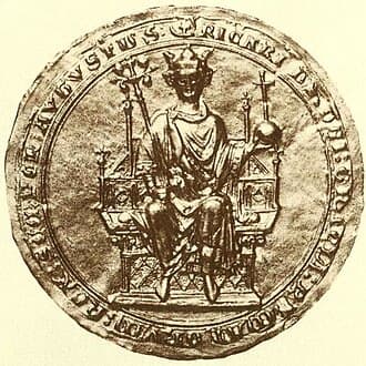Richard of Cornwall, and his wife, Sanchia of Provence, are crowned King and Queen of the Germans at Aachen Cathedral.