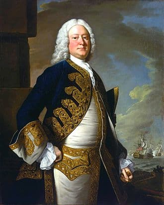Admiral Sir John Byng is executed by firing squad aboard HMS Monarch for breach of the Articles of War.