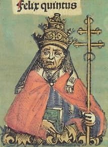 Felix V abdicates his claim to the papacy, ending the reign of the final Antipope.